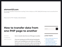 Tablet Screenshot of element121.com